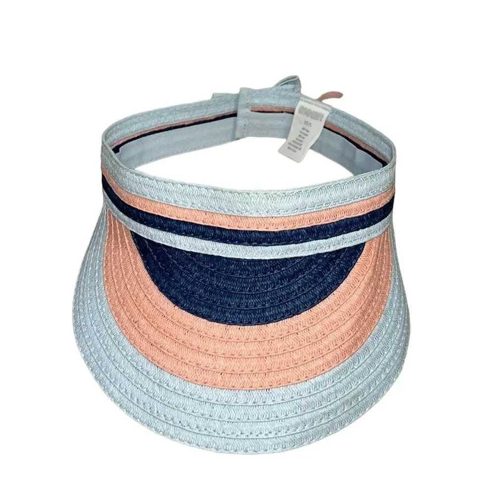 Gymboree Blue Stripe Visor Girls Hat(Size XS/S)